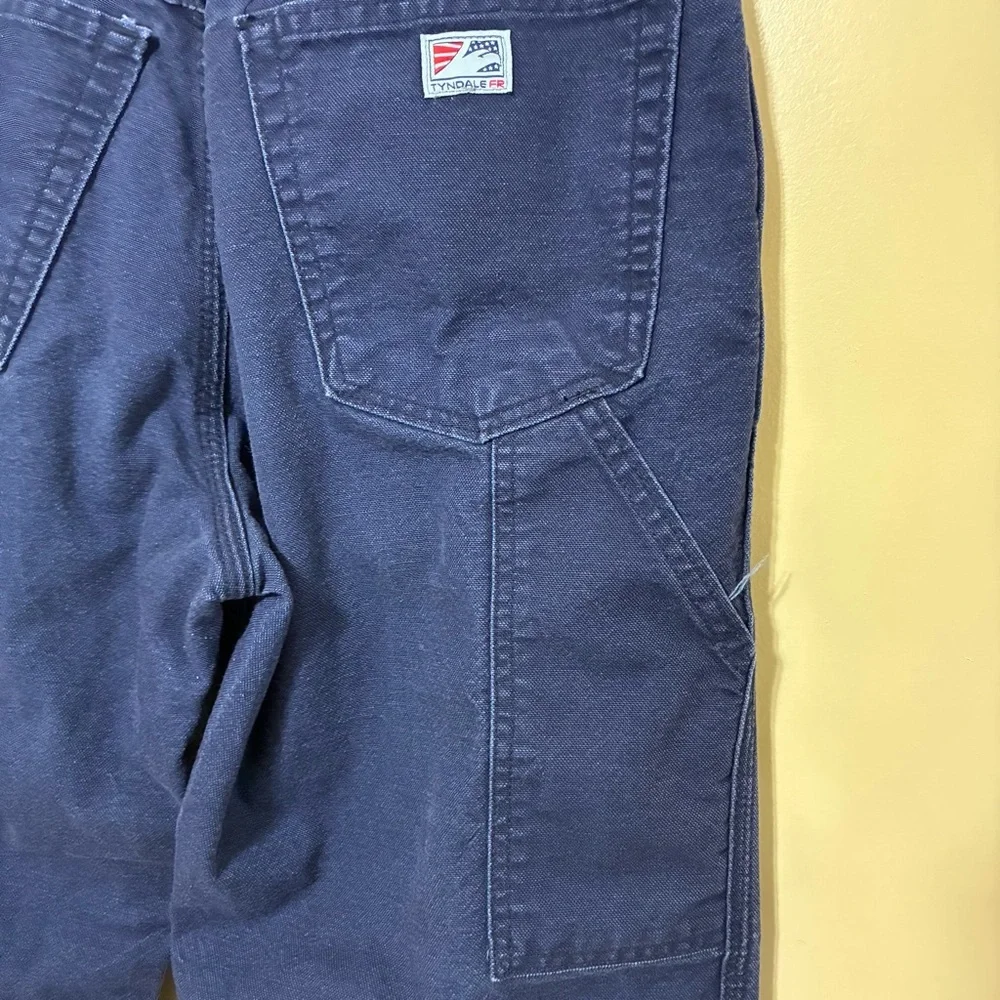 Tyndale FR Straight Leg Jeans Men’s 33X29 Blue Dark Wash Work Mid Rise